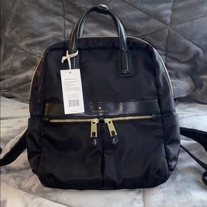 Allancia black travel backpack